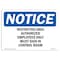 Signmission OSHA Notice Sign, 7" Height, 10" Width, Restricted Area Authorized Employees Only Sign, Landscape OS-NS-D-710-L-18076 - alternate 1
